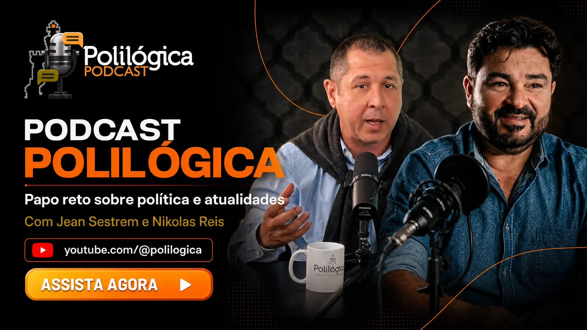 Podcast Polilógica — papo reto sobre política e atualidades no YouTube